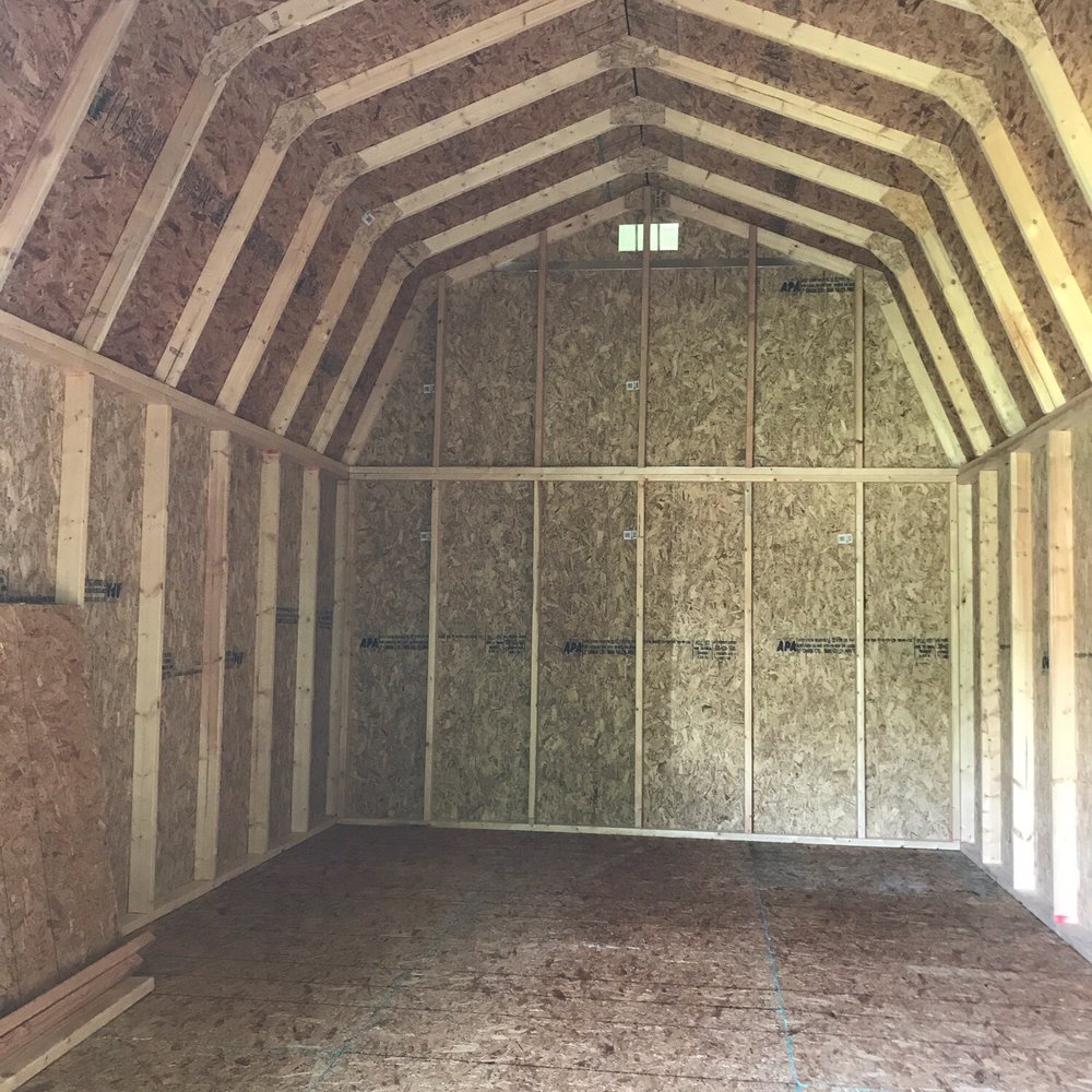 Inside of our barn storage shed! Inside of our barn storage shed!