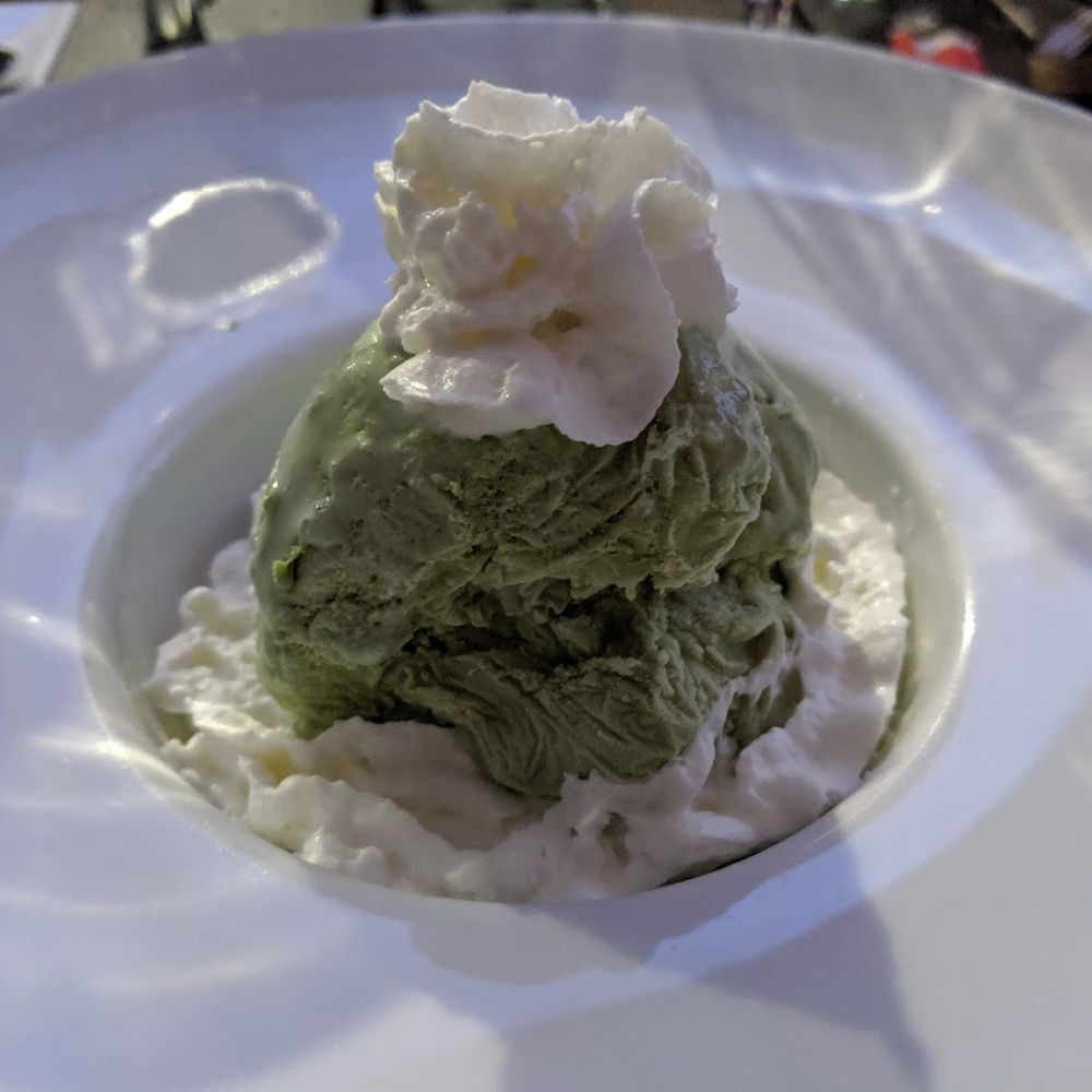 Warwick Thai - Green-colored vanilla ice cream... No "Green tea" flavor whatsoever :( - Thai Near Me - Warwick, New York Warwick Thai - Green-colored vanilla ice cream... No "Green tea" flavor whatsoever :( - Thai Near Me - Warwick, New York