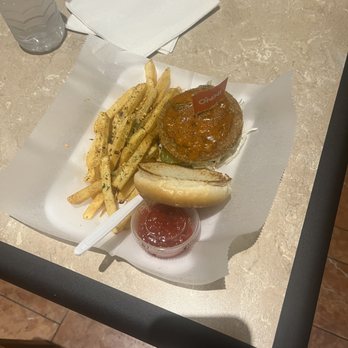ELITE BURGER-STL - My sandwich and fries - Vegan Near Me - St Louis, Missouri