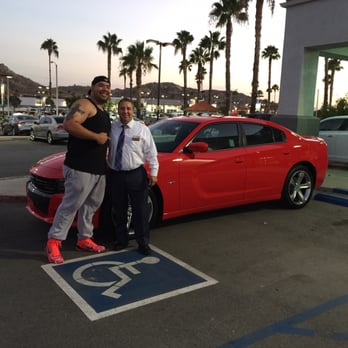 Moss Bros - The Sales Manager Joe Romero and I after the purchase of my New Charger RT ! Gotta Love That HEMI ! Thanks Joe and Dave - Car Dealers Near Me - Moreno Valley, California