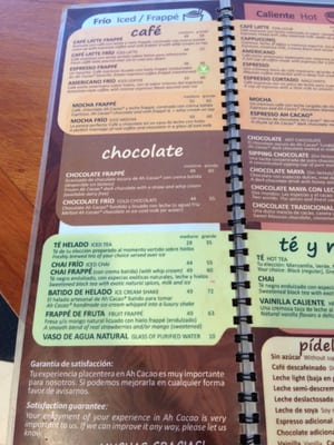 Menu photo 6 Ah Cacao Chocolate Café Cancún, ROO Menu photo 6 Ah Cacao Chocolate Café Cancún, ROO