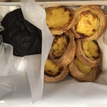 Paderia Bakehouse - Triple chocolate cookie (L), Portuguese egg tarts (R) - Bakeries Near Me - Irvine, California Paderia Bakehouse - Triple chocolate cookie (L), Portuguese egg tarts (R) - Bakeries Near Me - Irvine, California