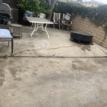 AIT Construction - BEFORE WITH THE CRACKED CONCRETE - General Contractors Near Me - Baldwin Park, California