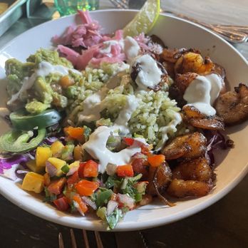 Social Cantina - Fiesta Shrimp Bowl - Tacos Near Me - Bloomington, Indiana