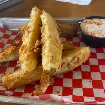 Gold Feather - Fried pickles - Beer Bar Near Me - San Antonio, Texas