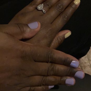 Chic Shop Nails - Gel manicure (we got pedicures but not in this photo) - Nail Salons Near Me - Leonia, New Jersey