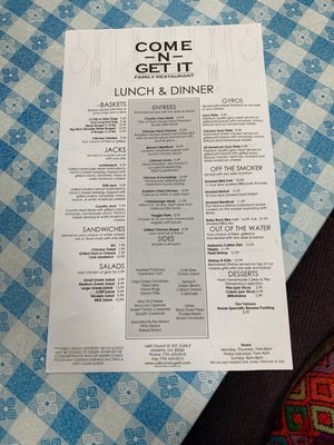 Menu photo 2 Come-N-Get It Marietta, GA