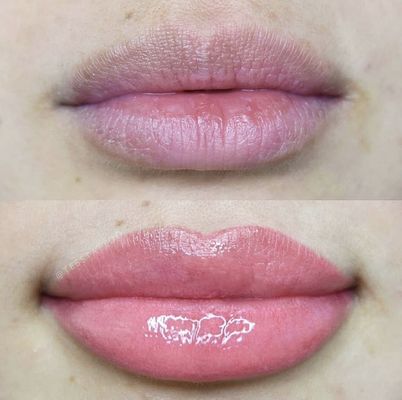 Lip Blush - A semi permanent makeup procedure that enhances your lips by inserting pigment into them, which gives them more definition and as well as subtle pigmentation that will make conventional lipstick not needed! A perfect session is recommended to ensure longevity of the procedure as well as your satisfaction with the overall procedure. This second sessions costs $200 and it is not included in the initial pricing.
