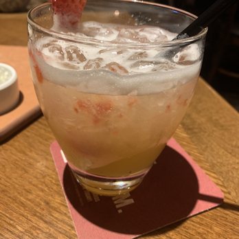 Outback Steakhouse - Some type of strawberry adult beverage that they sold me...pleasantly surprised! #yummu - Steakhouses Near Me - Durham, North Carolina