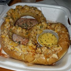 Just Wing It - Crab pretzel