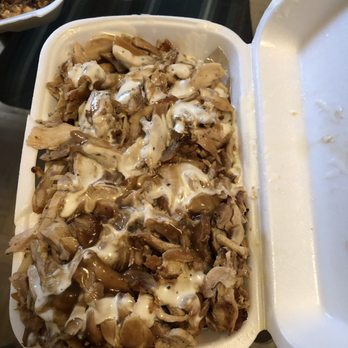 Shawarma Stop - Chicken Shawarma Poutine with garlic sauce - Middle Eastern Near Me - Markham, Ontario Shawarma Stop - Chicken Shawarma Poutine with garlic sauce - Middle Eastern Near Me - Markham, Ontario