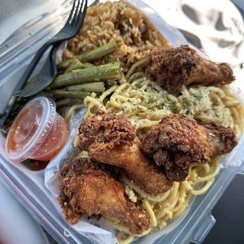 Mai Garlic Noodles - Garlic noodles combo plate w fried chicken. $23. - Cambodian Near Me - Oakland, California Mai Garlic Noodles - Garlic noodles combo plate w fried chicken. $23. - Cambodian Near Me - Oakland, California