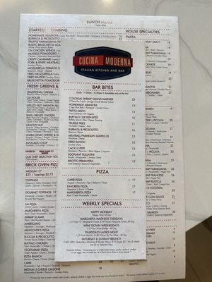 Menu photo 6 Cucina Moderna Miramar, FL