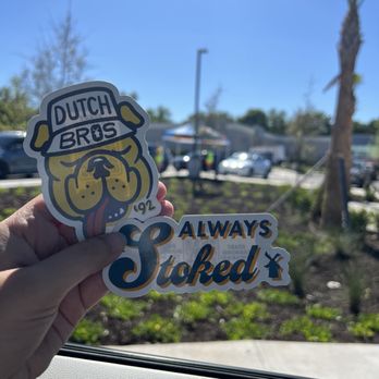 Dutch Bros Coffee - Stickers I got today - Juice Bars & Smoothies Near Me - Clermont, Florida
