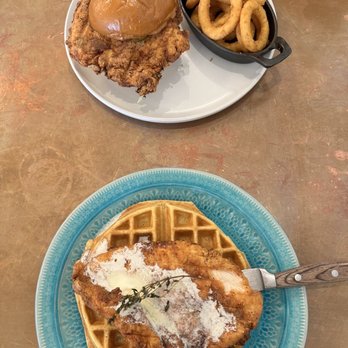MeeMa’s - Chicken and waffles and chicken sandwich with very different but addictive onion rings. - Breakfast & Brunch Near Me - Long Beach, California MeeMa’s - Chicken and waffles and chicken sandwich with very different but addictive onion rings. - Breakfast & Brunch Near Me - Long Beach, California