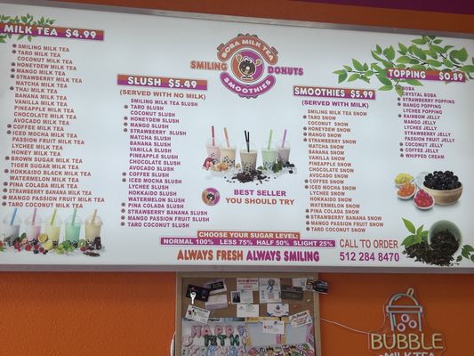 Menu photo 1 Smiling Donut Hutto, TX