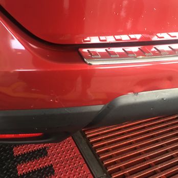 Planet Auto Wash - The car behind me pushed so hard against me. Causing this damage. - Car Wash Near Me - Manassas, Virginia Planet Auto Wash - The car behind me pushed so hard against me. Causing this damage. - Car Wash Near Me - Manassas, Virginia