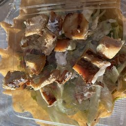 Double chicken tostada