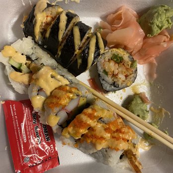 Ninja Sushi Station - Spicy Cajun and spicy tuna rolls - Sushi Bars Near Me - Del City, Oklahoma