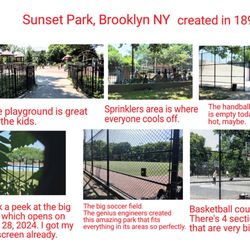 Sunset Park - Many great sections of the park, where park goers roam the spacious outdoors.