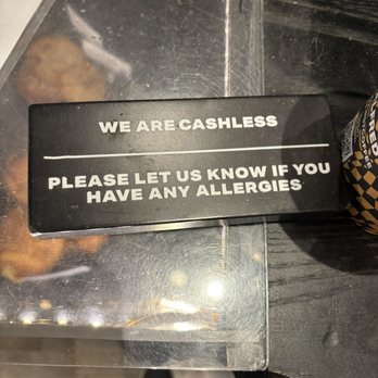 Alfred - Cashless signage :) - Coffee & Tea Near Me - Austin, Texas