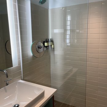 The Verb Hotel - Hole in the shower door which I mentioned - Hotels Near Me - Boston, Massachusetts
