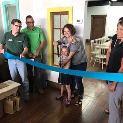 Paper June - Ribbon-cutting at our grand opening on June 18.