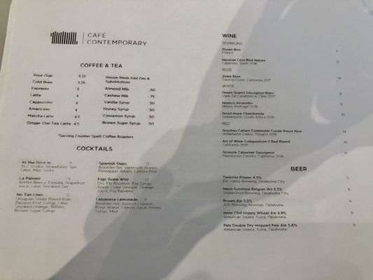 Menu photo 2 Cafe Contemporary Oklahoma City, OK