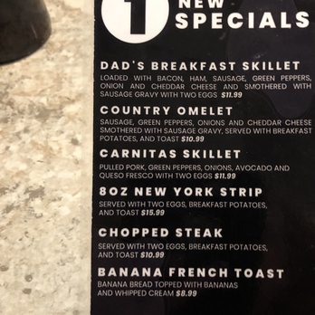 Mom's Restaurant - a menu for a new specials - Breakfast & Brunch Near Me - Dixon IL, Illinois