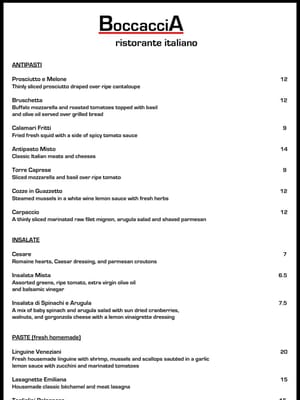 Menu photo 8 Boccaccia Chattanooga, TN Menu photo 8 Boccaccia Chattanooga, TN