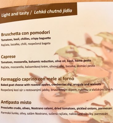 Menu photo 1 Art Café Prague, PR Menu photo 1 Art Café Prague, PR
