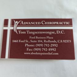 Advanced Chiropratic - Business card