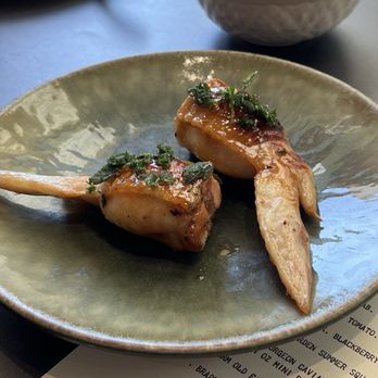 Gunshow - Chicken wing stuffed with duck - New American Near Me - Atlanta, Georgia Gunshow - Chicken wing stuffed with duck - New American Near Me - Atlanta, Georgia