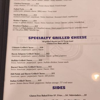 TJ's Burgers, Wings, and Pizza - Their new menu - Chicken Wings Near Me - Jackson, Missouri
