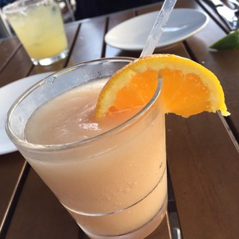 Agua 301 - Peach sangria and regular margarita on the rocks with salt - Mexican Near Me - Washington, DC, District of Columbia
