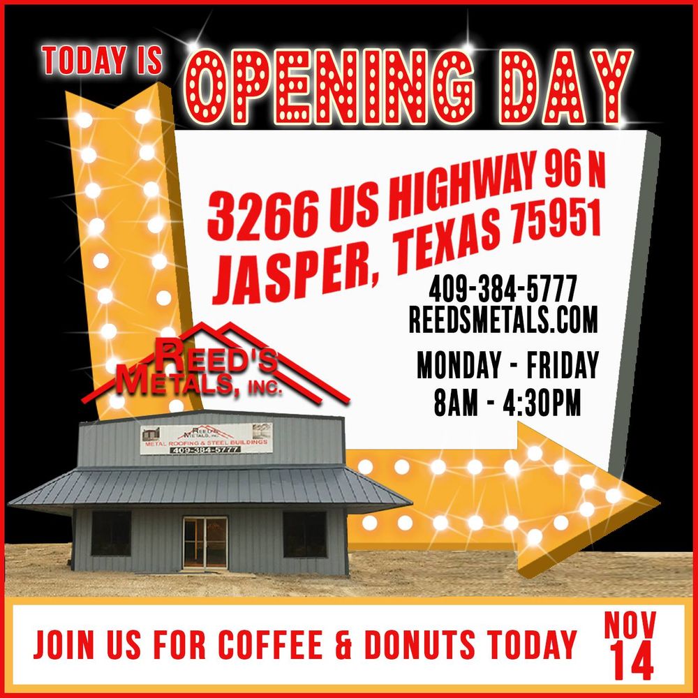 REED’S METALS Updated August 2024 12 Photos 3266 Hwy 96 N, Jasper