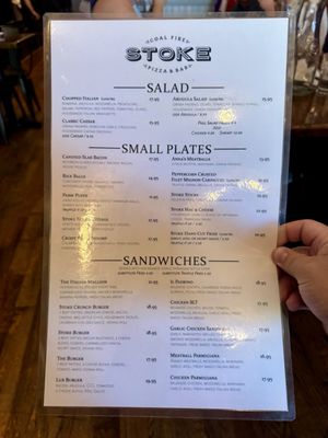 Menu photo 6 Stoke Coal Fire Pizza & Bar Easton, PA