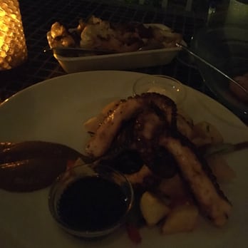 Thompson Playa del Carmen - Grilled octopus salad - solid - Hotels Near Me - Playa del Carmen, ROO Thompson Playa del Carmen - Grilled octopus salad - solid - Hotels Near Me - Playa del Carmen, ROO
