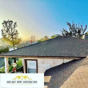 Sunlight Home Construction - Owens Corning 50 year Forest Brown shingles. - Windows Installation Near Me - Los Angeles, California
