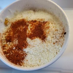 Burrito King - Elote (Corn, mayo, cheese, and chili powder)