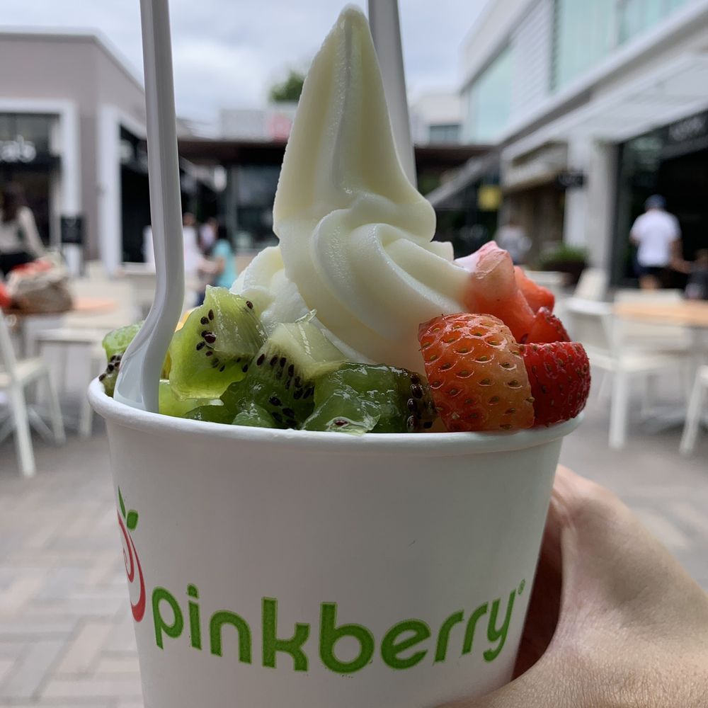 Pinkberry - La Jolla - Original medium with kiwi, strawberry and mango toppings - Ice Cream & Frozen Yogurt Near Me - La Jolla, California Pinkberry - La Jolla - Original medium with kiwi, strawberry and mango toppings - Ice Cream & Frozen Yogurt Near Me - La Jolla, California