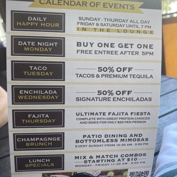 Cha Cha's Latin Kitchen - Weekly menu - Bars Near Me - Brea, California