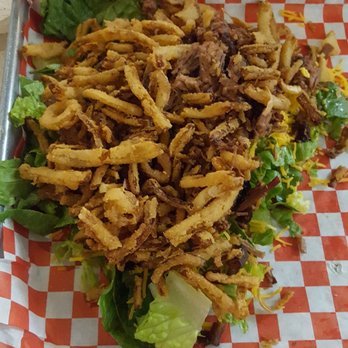 Dickey's Barbecue Pit - Salad with Beef Brisket, it's a huge portion so half tonight and the rest for lunch tomorrow - Barbeque Near Me - Whittier, California Dickey's Barbecue Pit - Salad with Beef Brisket, it's a huge portion so half tonight and the rest for lunch tomorrow - Barbeque Near Me - Whittier, California