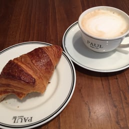 Croissant and chai. Croissant and chai.