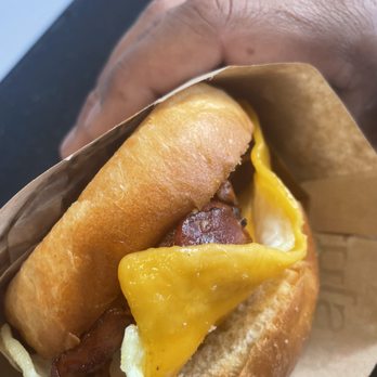 Eggslut - Bacon, Egg & Cheese - Breakfast & Brunch Near Me - Los Angeles, California Eggslut - Bacon, Egg & Cheese - Breakfast & Brunch Near Me - Los Angeles, California