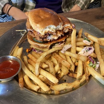Eureka! - Spicy Fried Chicken Sandwich - American Near Me - Hawthorne, California Eureka! - Spicy Fried Chicken Sandwich - American Near Me - Hawthorne, California