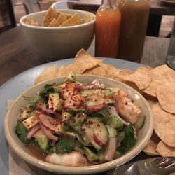 Cocina Hermanas - Smoked Bloody Mary Camaron Ceviche