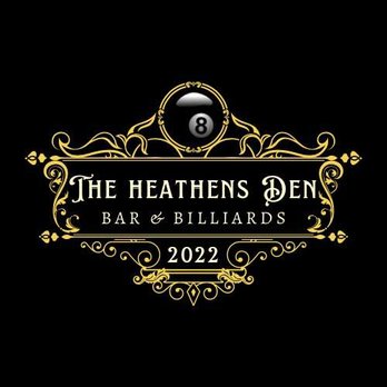Heathens Den Axe Throwing & Ales - the logo for the heathens den bar and billiards - Axe Throwing Near Me - Marion, North Carolina Heathens Den Axe Throwing & Ales - the logo for the heathens den bar and billiards - Axe Throwing Near Me - Marion, North Carolina