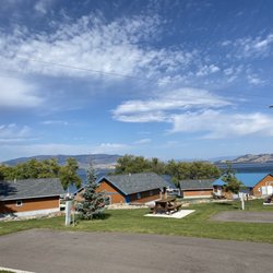 Big Arm Resort - Cabins and lake view from RV spot 2
