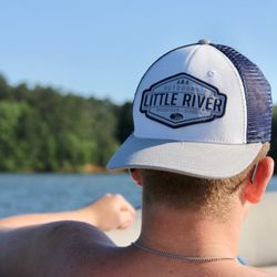 Little River Clothing & Outdoors - Hats on the map! Little River hat at the lake!